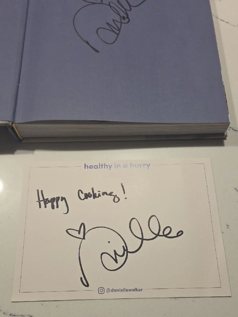 Healthy in a Hurry Cookbook - Signed By Author